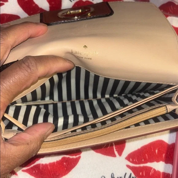 Kate Spade Tan Leather Wristlet - Picture 4 of 10